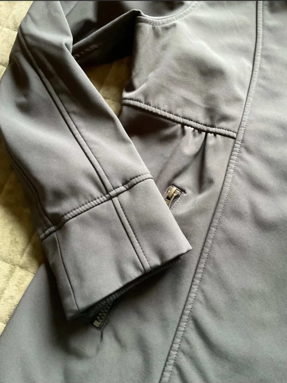 PrAna Martina Jacket Coat Gray Medium Soft Shell - Picture 3 of 11